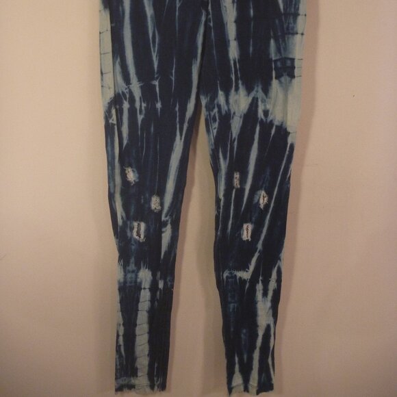New USA Distressed Denim Skinny Jeans Pant Jegging Eclipse Tie Dye Leggings sz 0 - Picture 7 of 12